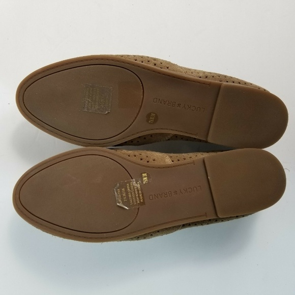 Lucky Brand Carthy Loafer Tan/Brown Suede Slip on - Picture 7 of 7